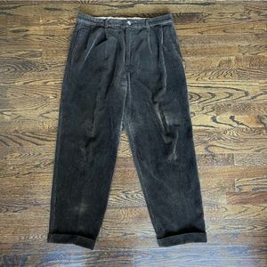 Vintage Baracuta Heavy Cord Mens Corduroy Pants 36 Baggy, Pleated.